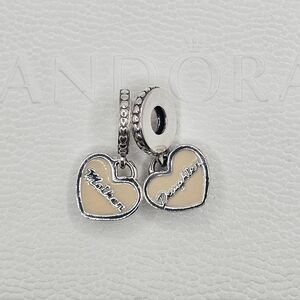⚘️ Authentic Pandora MOTHER & DAUGHTER DANGLE CHARM🎁